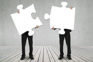 people holding puzzle pieces staged event performances wedding bride music act