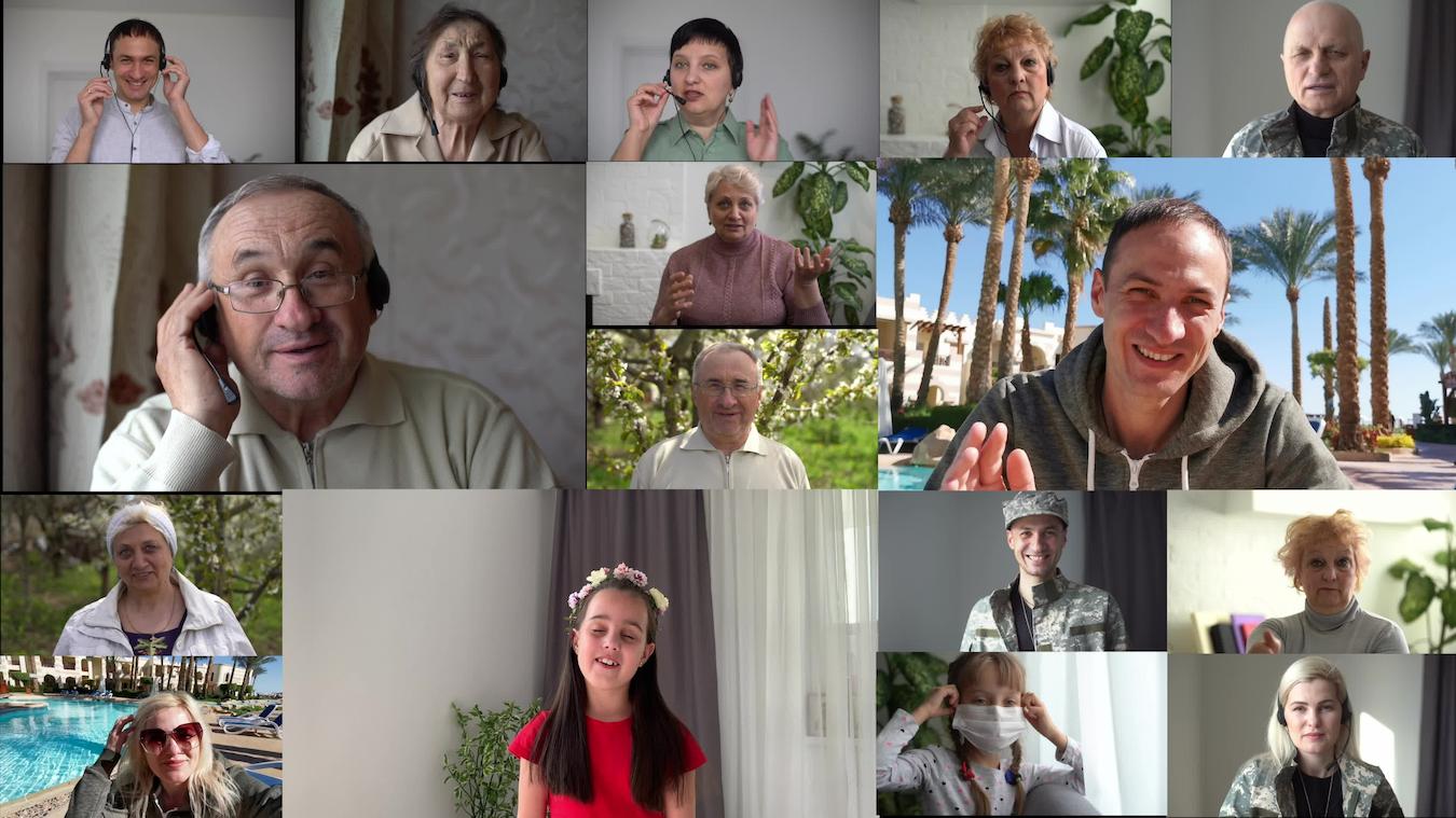 Fun virtual team meeting end of week